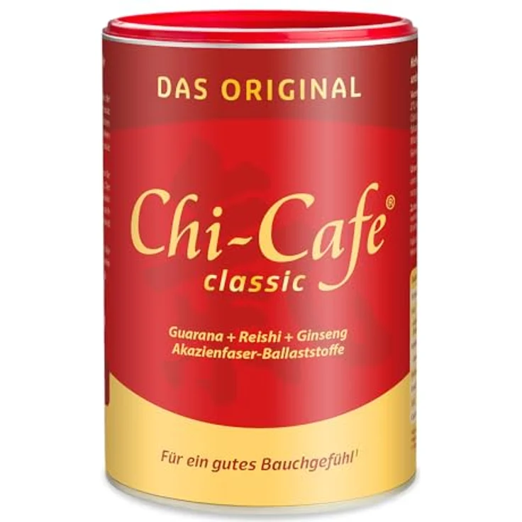 Dr. Jacob's Chi-Cafe Pulver, 400 g, gesunde Kaffee-Alternative mit Akazienfaser, Guarana, Ginseng und Reishi-Pilz, vegan – Bild 1