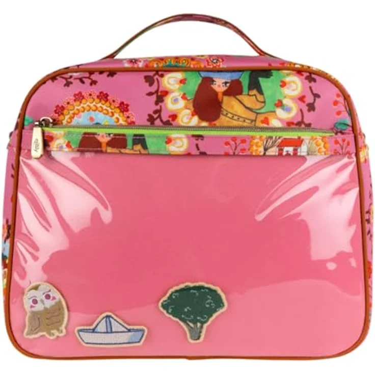 Oilily Reisetasche Koffer Farm Suitcase, großes Hauptfach, robustes Material, verstellbarer Schultergurt, Chateau Rose bunt – Bild 3