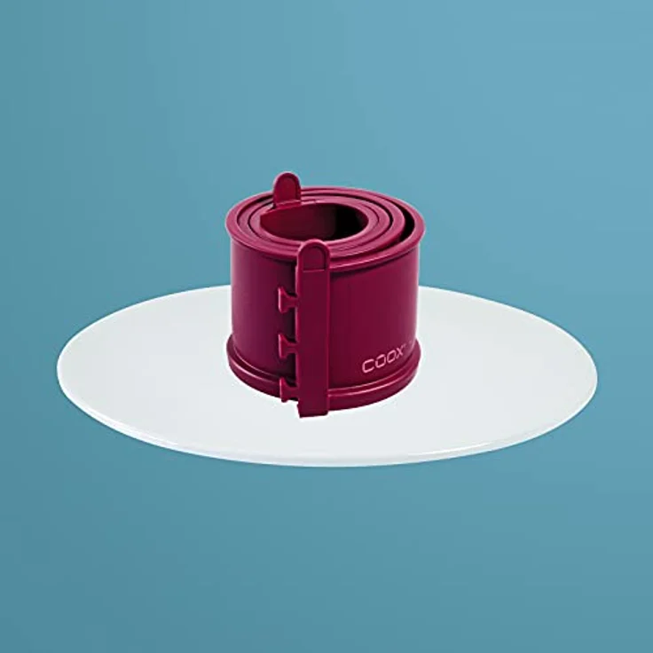 coox Springform mit Porzellanboden ⌀ 26 cm in Dunkelrot, backen und direkt auf der Porzellanplatte servieren und schneiden, kein Umsetzen nötig – Bild 4