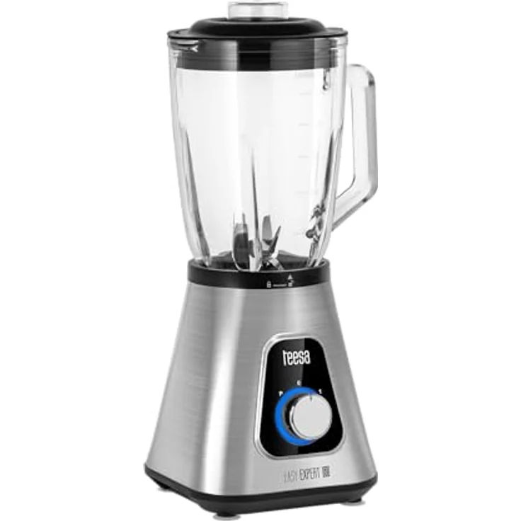 Teesa Easy EXPERT GO Bechermixer TSA3549, 1300 W, 1,5 l Glasbecher, 6 Edelstahlklingen, Eiszerkleinerungsfunktion, BPA-frei – Bild 1