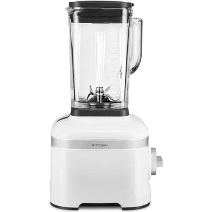 KitchenAid 5KSB4026EWH Artisan Standmixer mit IntelliSpeed, 1200W, 1,4L Glasbehälter, weiß, Serie: 5KSB4026 – Bild 3