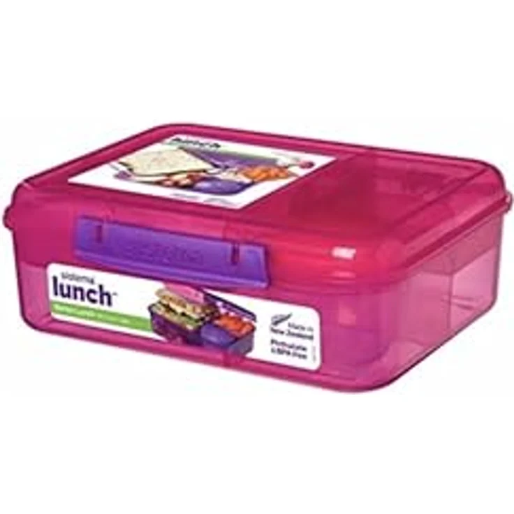Sistema Bento Lunch Box mit Obst-Joghurt Topf, mehrfarbig, 1,65 Liter (farbig sortiert) – Bild 4