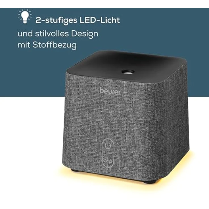 BEURER Diffuser LA 35, 0,12 l Wassertank, energiesparend, geräuscharm, grau – Bild 3