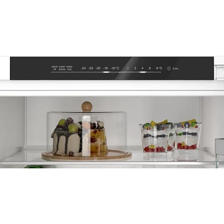 Siemens KI96NVFD0 iQ300 Einbau-Kühl-Gefrier-Kombination, Flachscharnier, 193,5 x 55,8 cm, 215 L Kühlen + 75 L Gefrieren, noFrost, hyperFresh 0 - perfekte Kühlung, LED-Licht, superFreezing – Bild 2