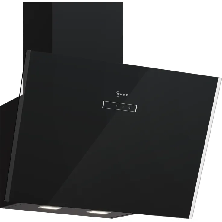 NEFF D63IDF1S0 Wandesse, 60 cm, Klarglas schwarz bedruckt, Schwarz