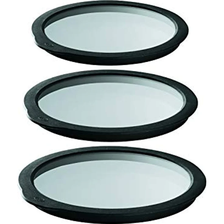 Rösle Frischhaltedeckel aus Glas 3er Set (Durchmesser 16-20-24 cm) glas – Bild 2