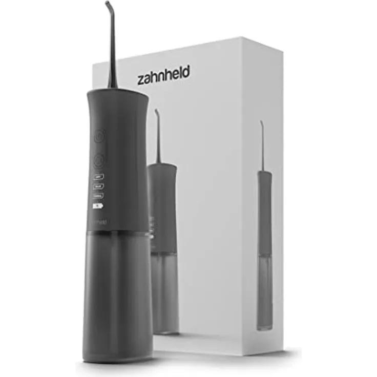 Zahnheld Munddusche AQUADENT | Kabellos | Water Flosser | 3 Programme