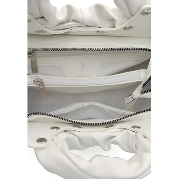 SURI FREY Shopper SFY TechBag, Damenhandtasche mit Reißverschluss und abnehmbaren Tragegriffen, weiß – Bild 7