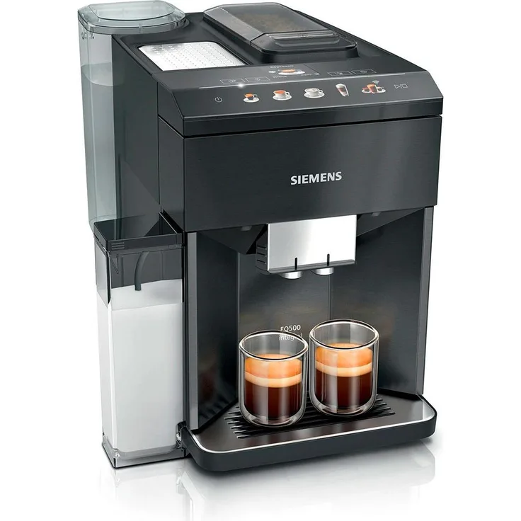 Siemens EQ.500 TQ518RX3, vollautomatische Espressomaschine mit 1,9 l Wassertank, programmierbaren Funktionen und höhenverstellbarem Kaffeeausguss