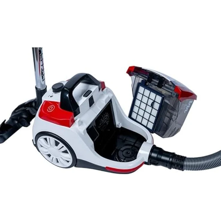 Tornado Bodenstaubsauger VCBKC800RC Beutellos Rot/Weiß, 800,00 W, höhenverstellbares Saugrohr, verschiedene Aufsätze – Bild 2