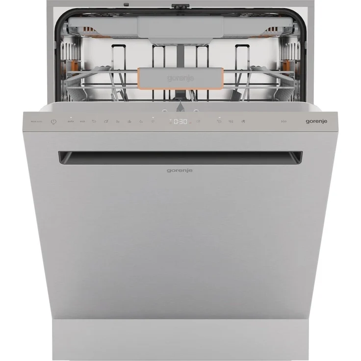 Gorenje GU673A65X Geschirrspüler, TotalDry, 15 Min SpeedWash, Wifi-Steuerung, AquaStop, Einbaugerät, Edelstahl-Optik – Bild 1
