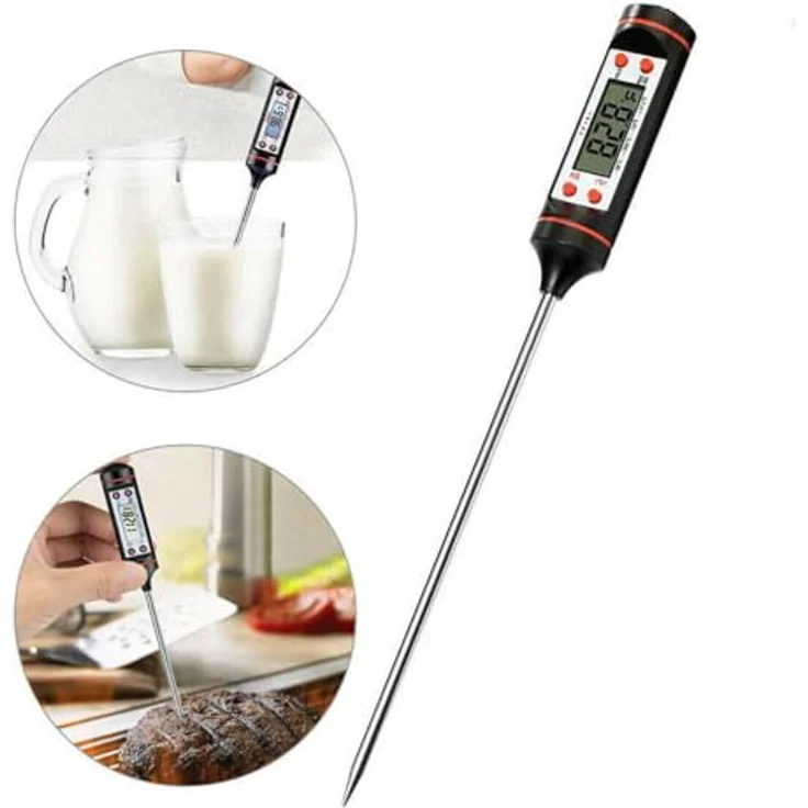 Digitales LCD Kochthermometer Einstichthermometer Küchenthermometer Grillthermometer Marke PRECORN – Bild 2
