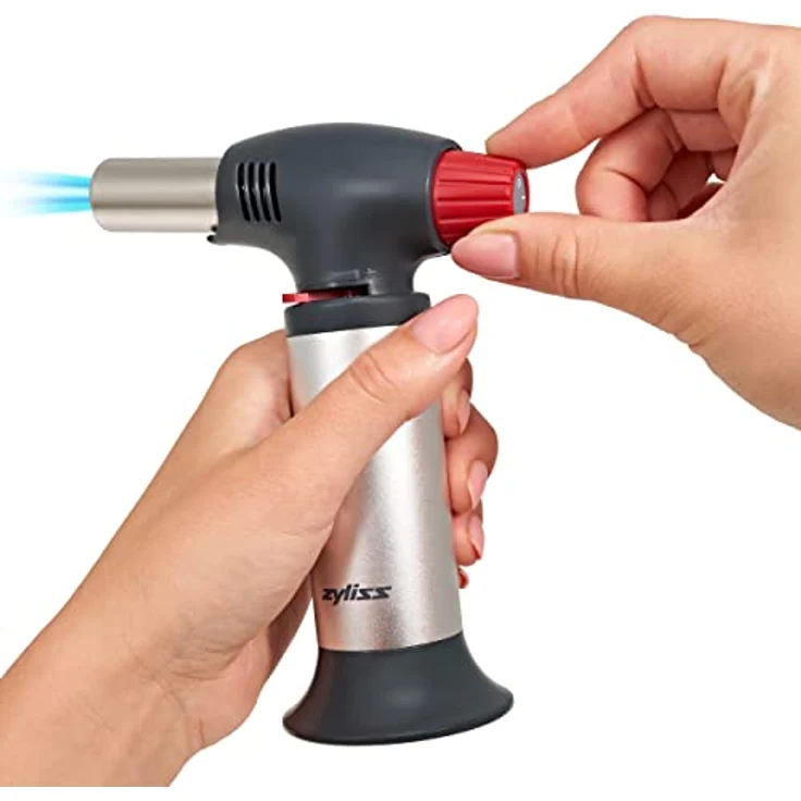 Zyliss E980202 Küchenbrenner, Silber/Schwarz, Kochwerkzeug zum Bräunen/Karamalisieren von Lebensmitteln, einfaches Nachfüllen – Bild 4