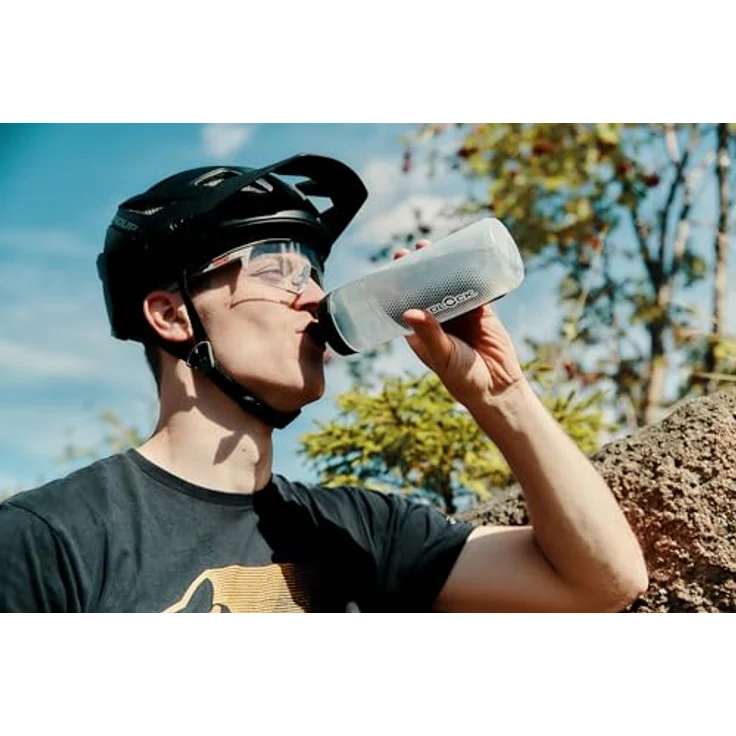 Fidlock TWIST Bottle 600 + Bike Base Set, 600 ml Trinkflasche mit magnet-mechanischem Haltersystem, transparent black – Bild 5