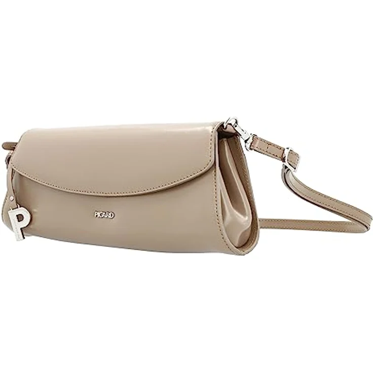 Picard Rome Schultertasche, Leder 29 cm, braun, mit Magnetverschluss und Reißverschlussfach – Bild 4