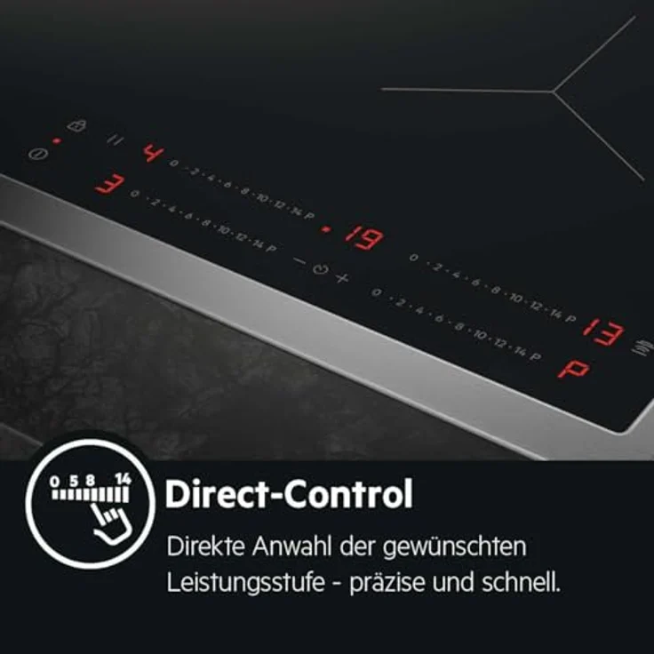 AEG Induktions-Kochfeld Serie 6000 TO64IC00XB mit Hob2Hood®, Schwarz – Bild 2