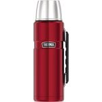 Thermos 4003.248.120 Isolierflasche Stainless King, 1,2 L, Edelstahl, Cranberry