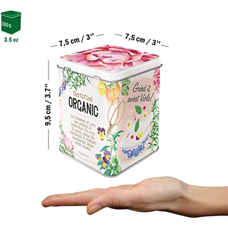 Nostalgic-Art Retro Teedose, Herbal Blossom Tea – Geschenk-Idee für die Küche, Aufbewahrung für losen Tee und Teebeutel, Vintage Design, 100 g – Bild 2