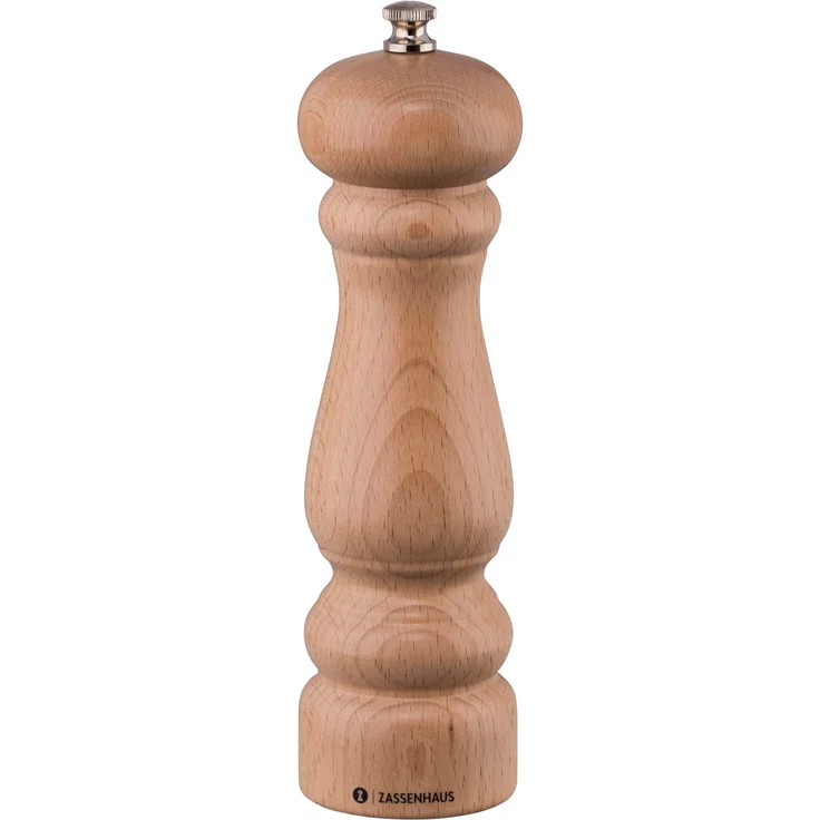 Zassenhaus Pfeffermühle Potsdam Buchenholz natur, 20 cm, Pfeffermühle + Salzmühle, Braun – Bild 1