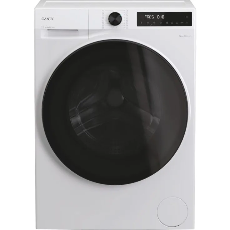 Candy BP 49SBL8-S, Frontlader-Waschmaschine mit 9 kg Kapazität, Energieeffizienzklasse A, 1400 U/min, 72 dB, Schnellwaschprogramm und Dampffunktion