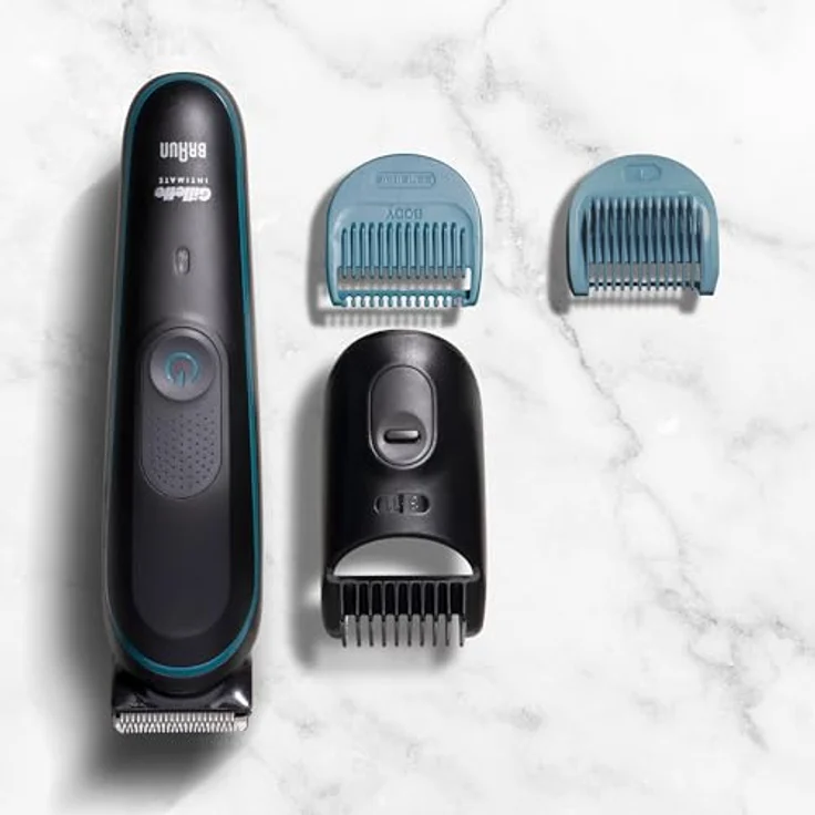 Braun Gillette INTIMATE Trimmer i5, Elektrorasierer für den Intimbereich mit SkinFirst-Technologie, kabellos und wasserdicht, Schwarz – Bild 7