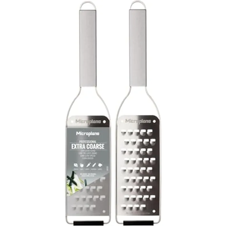 Microplane NEUE Professional Serie Gemüsehobel & Reibe Sehr Grobe Klinge in elegantem Edelstahl Design - Made in USA