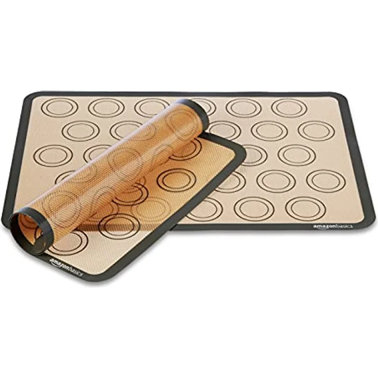 AmazonBasics Backmatte für Macarons aus Silikon, 2 Stück – Bild 4