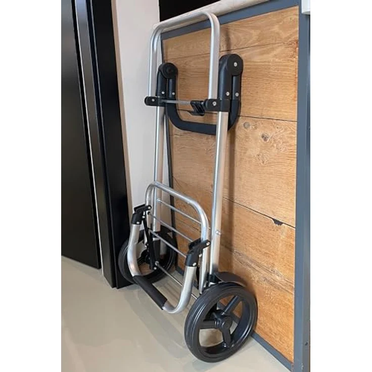 Quick Star Einkaufstrolley, Faltbar, Aluminium, 58 l Volumen, 50 kg Traglast, Grau, mit Kühlfach – Bild 8