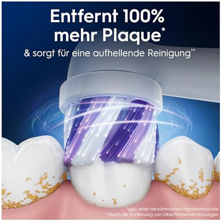 Oral-B Aufsteckbürsten Oral-B iO Strahlendes Weiss, fortschrittliche Plaque-Entfernung, Poliereinsätze zur Zahnaufhellung – Bild 2