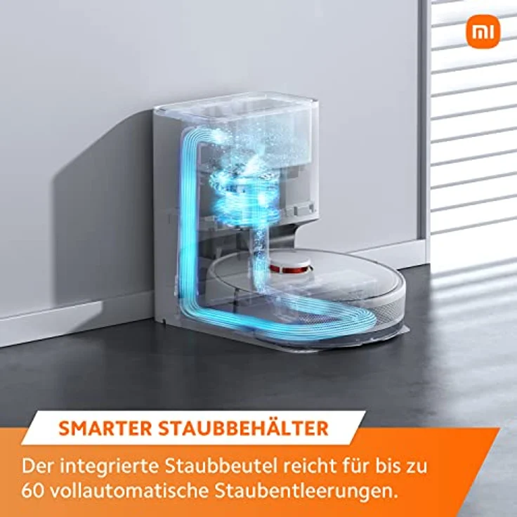 Xiaomi Robot Vacuum X10 Saug- & Wischroboter mit Auto Absaugstation, Smart Reinigungsplan, LDS Navigation, 4000Pa Saugkraft, 180min Laufzeit, APP Steuerung, Google & Alexa, Teppich Tierhaare Hartböden – Bild 3