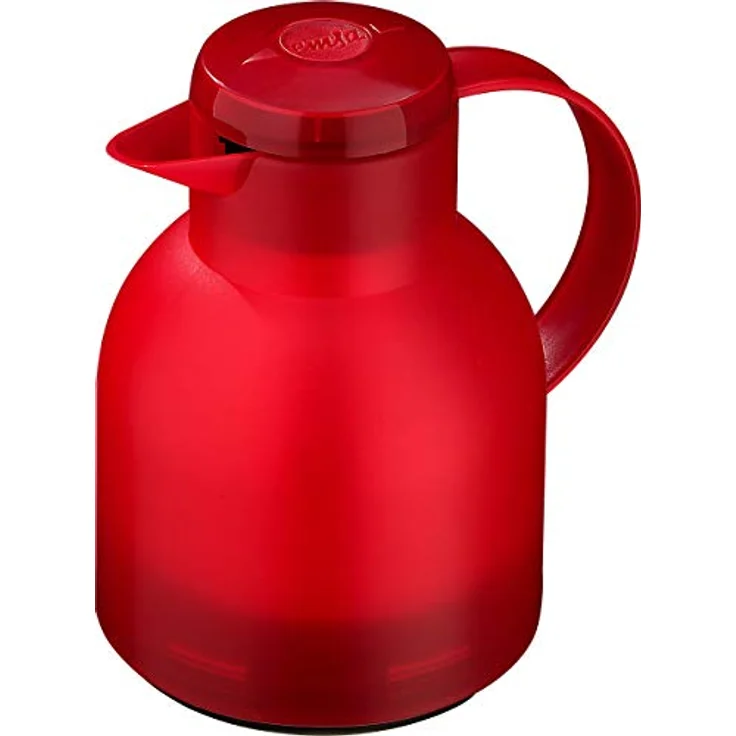 Emsa 504232 Samba Isolierkanne (1 Liter, Quick Press Verschluss, 12h heiß, 24h kalt) rot – Bild 4