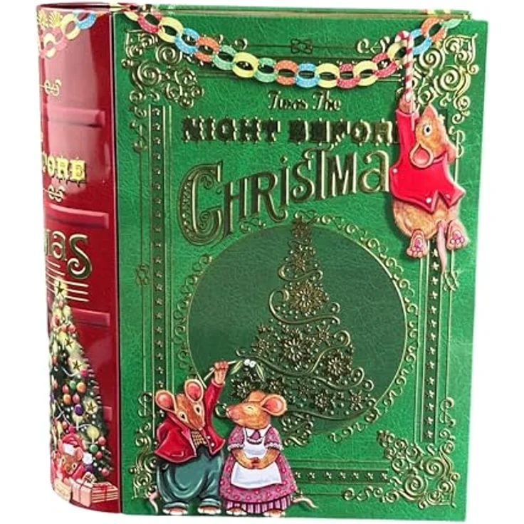 MediMuc Große Buchdose Night Before Christmas - Aufbewahrungsdose, Keksdose, Blechdose - lebensmittelecht - Vol. 3,0l – Bild 2