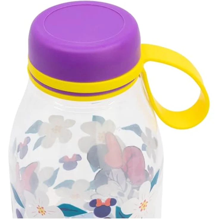 Disney Minnie Mouse Trinkflasche 650 ml, Mehrfarbig, Ecozen Wasserflasche für Schule, Sport und Ausflüge mit Trageschlaufe – Bild 4