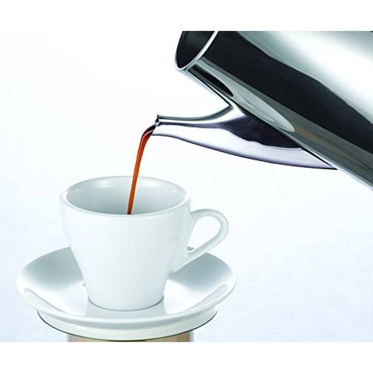 C3 Perkolator Basic - kabelloser, elektrischer Kaffeebereiter für 4 bis 12 Tassen, Edelstahl, silber – Bild 2