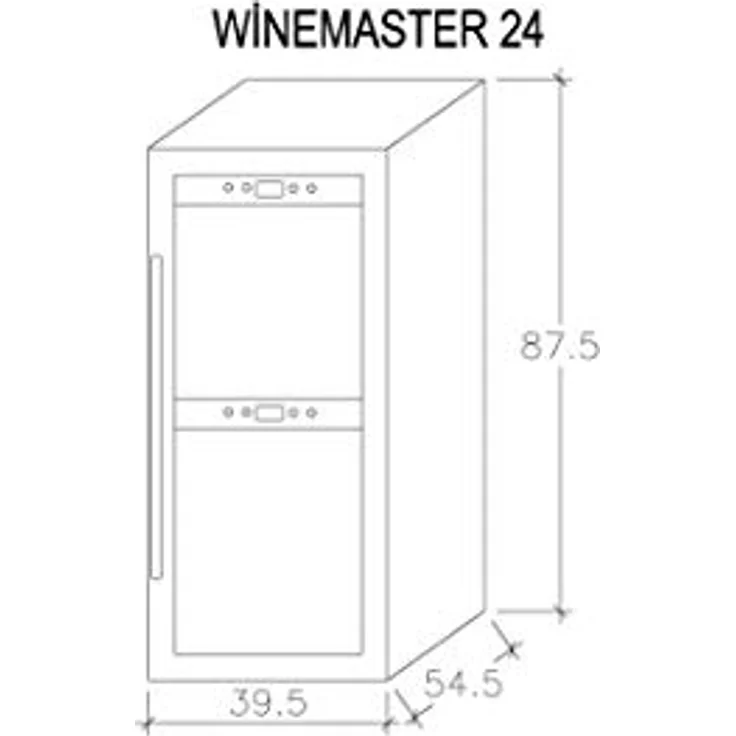 Caso Design Wine Comfort 24 Weinkühlschrank mit Kompressortechnik, freistehend, 24 Flaschen – Bild 7