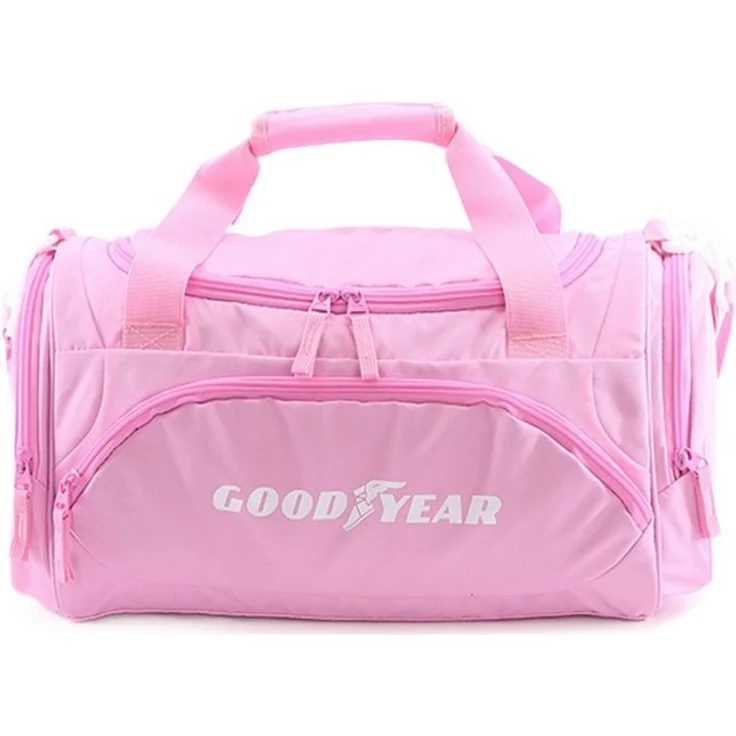 Goodyear Umhängetasche, geräumige Sporttasche aus recyceltem Polyester, 47 x 25 x 23 cm, mit Reißverschlusstaschen und verstellbaren Schultergurten