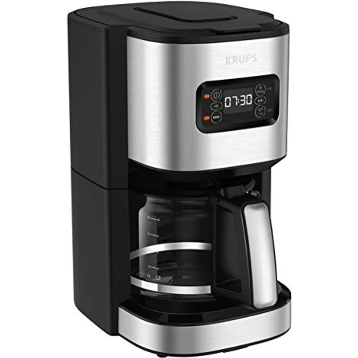 Krups Excellence Kaffeemaschine, 1,25 l, programmierbar, 24 Stunden-Wählfunktion, 1 ? 4 Tassen, Auto-Off, nach 30 Minuten, Tropfschutz, KM480D10, gebürsteter Edelstahl – Bild 3
