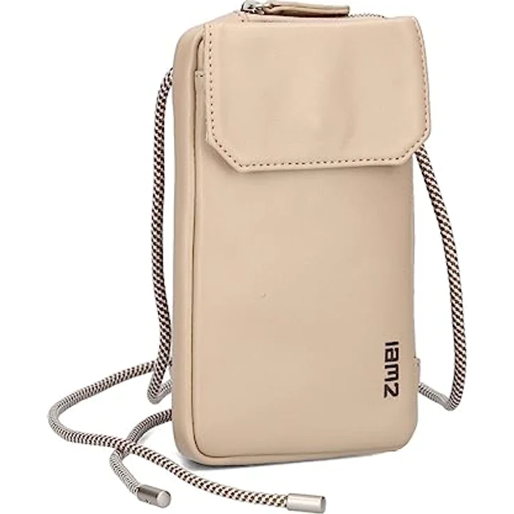 ZWEI Mademoiselle Phone Bag MP30, Umhängetasche aus Kunstleder für Smartphone, 10 x 1 x 19 cm, Nude Damen – Bild 1
