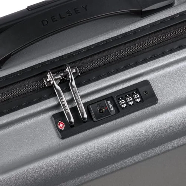DELSEY Paris Trolley Case/Upright S Slim, silberfarben, mit TSA-Schloss und SECURITECH2-Verschlusssystem, 2 Jahre Garantie – Bild 4