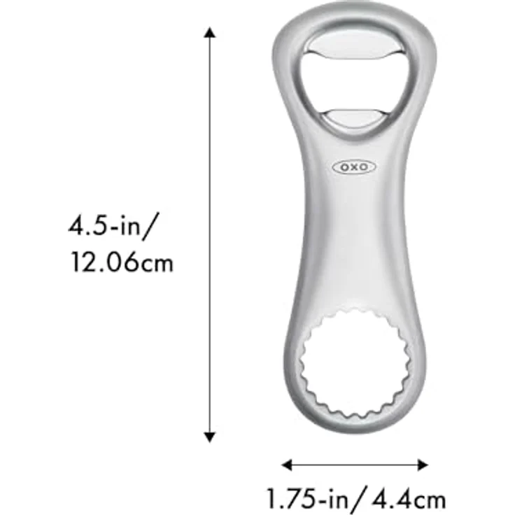 OXO SteeL Flaschen- und Dosenöffner, Zink Zink., silber, 1 EA – Bild 7