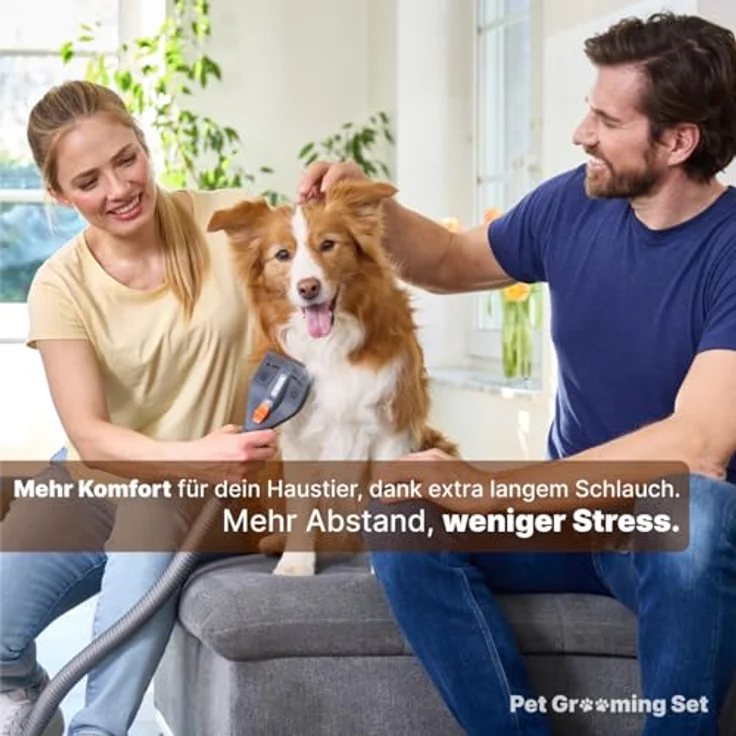 Thomas 787279 Tierhaarbürste, Fellpflege-Set mit 1,60 m Schlauch, universell kompatibel für THOMAS Staubsauger und gängige Modelle bis 35 mm – Bild 5