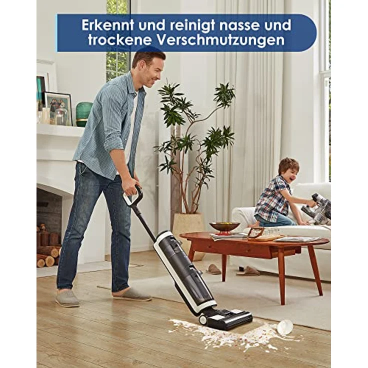Tineco intelligenter Nass- und Trockensauger Waschsauger 3in1 Bodenreiniger Floor One S3 leichte Bauform optimierte Saugleistung und Wasserdurchfluss zum Reinigen harter Böden – Bild 3