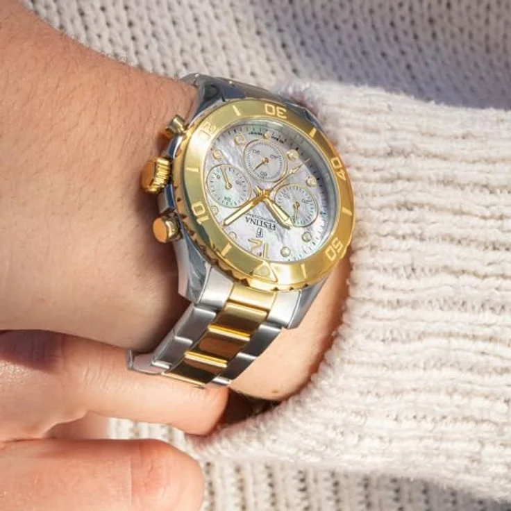 Festina Damenuhr F20604/1 Boyfriend Edelstahl, perlmutt – Bild 3