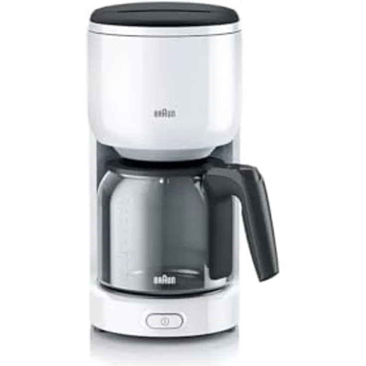 Braun KF 3120 WH Filterkaffeemaschine, Kaffeemaschine für 10 Tassen Filterkaffee, Integrierter Wasserfilter, Tropf-Stopp, OptiBrew System, Weiß – Bild 2