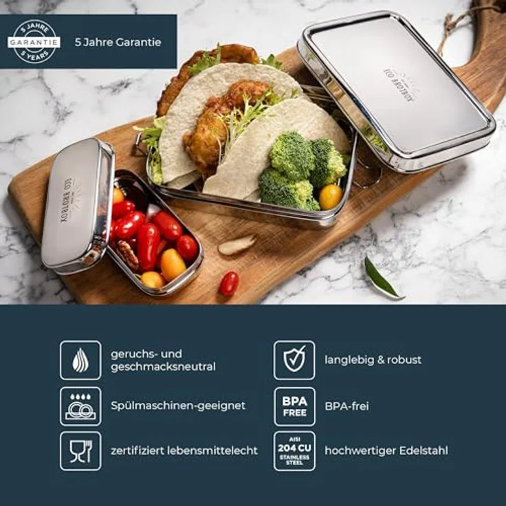 ECO Brotbox Edelstahl – Bild 3