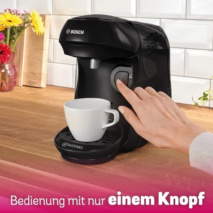 TASSIMO Kapselmaschine TAS102E, Recycled black, 1400 W, Made in Europe – Bild 6