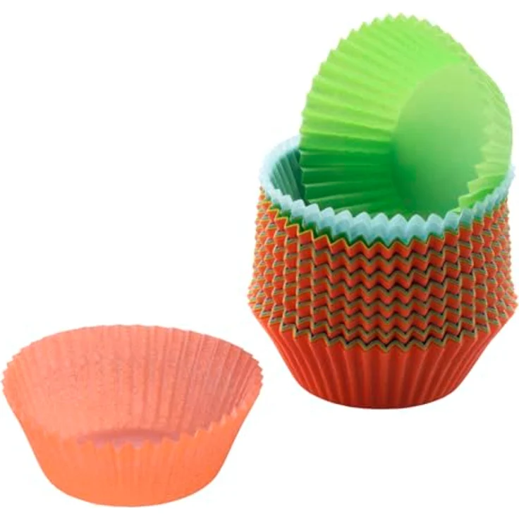 Kaiser Inspiration Muffin Förmchen Papier, 150 Stück, farbig, Ø 7 cm, fettdicht, ideal für süße und herzhafte Muffins – Bild 2