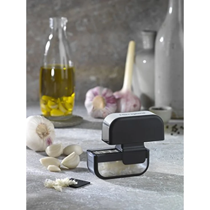 Microplane Knoblauchschneider mit rasiermesserscharfer Edelstahlklinge - Made in USA – Bild 5