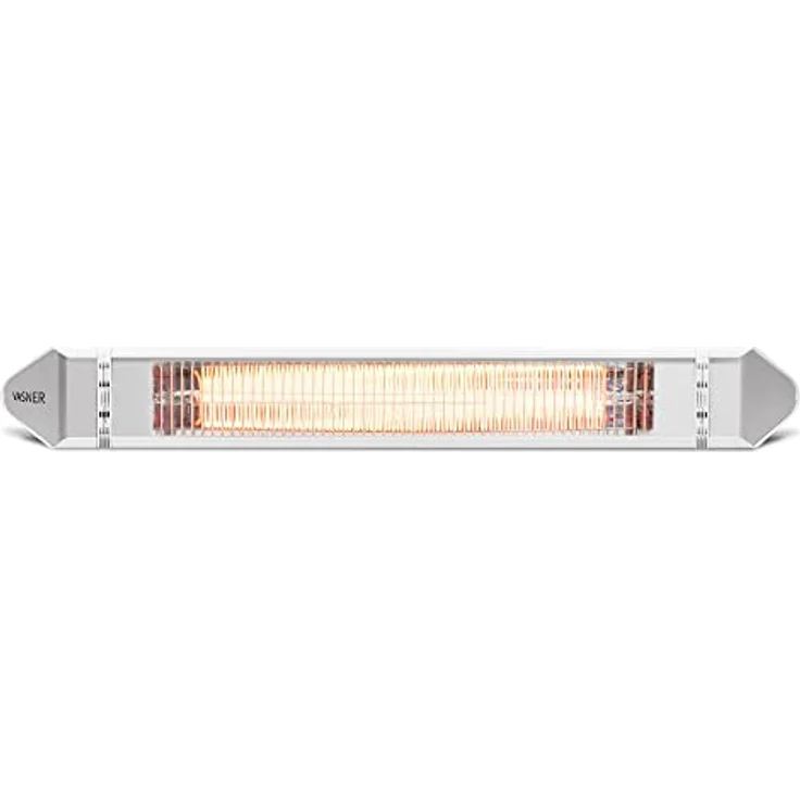 VASNER Teras 25 Basix - Elektrischer Terrassenstrahler mit 2500 Watt, Infrarot Heizstrahler für Outdoor, extern steuerbar (Weiß) – Bild 1