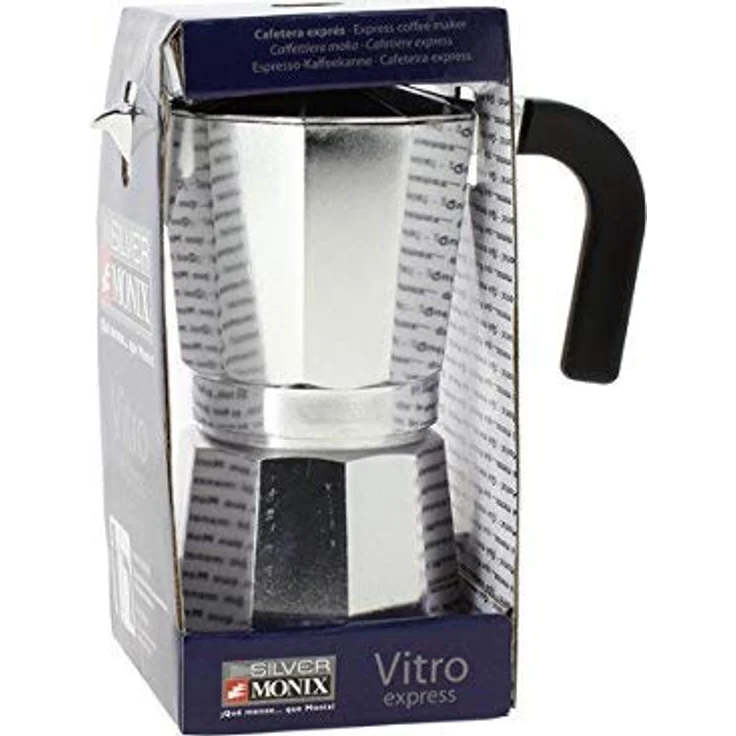 Monix 3935008 Italienischer Espressokocher, Aluminium, für 9 Tassen – Bild 3